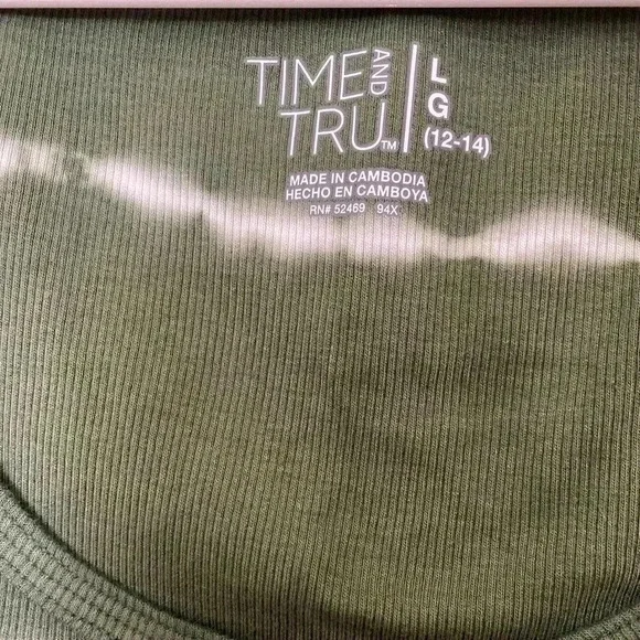 🆕Green Amber Tie Dye Ribbed Tank🆕 - Picture 8 of 8